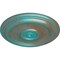 Ekena Millwork Traditional Ceiling Medallion (Fits Canopies up to 2 3/4"), 12"OD x 1"P, Copper Green Patina CM12TRCGS - alternate 2